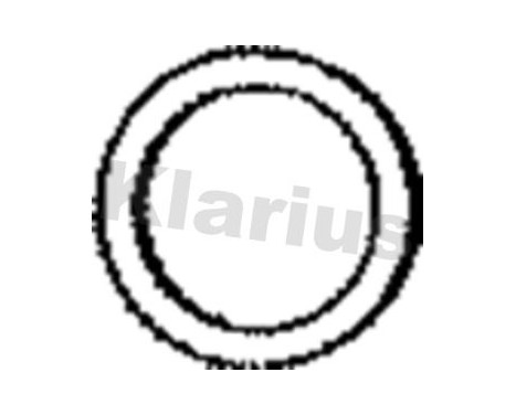 Gasket, exhaust pipe, Image 2