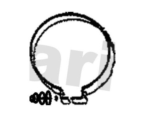 Gasket, exhaust pipe, Image 2