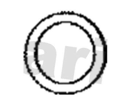 Gasket, exhaust pipe, Image 2