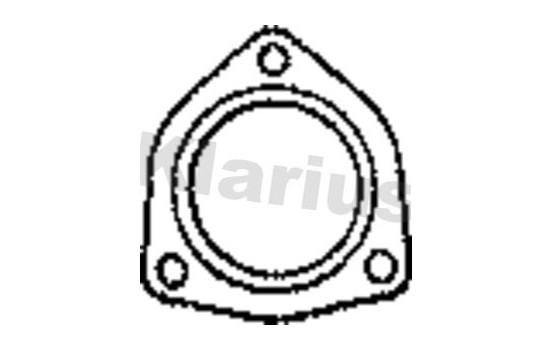 Gasket, exhaust pipe, Image 2