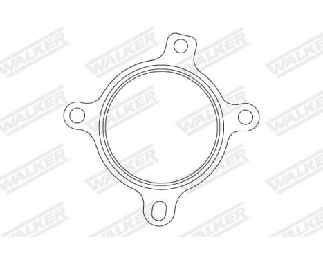 Gasket, exhaust pipe, Image 2