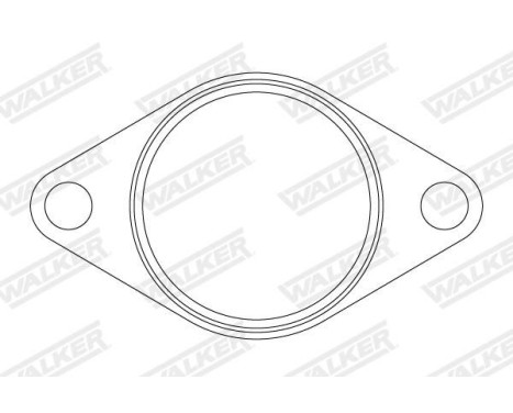Gasket, exhaust pipe, Image 2