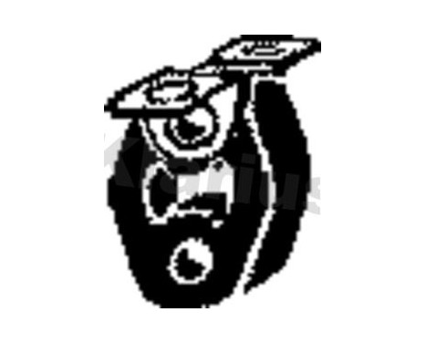 Holder, exhaust system, Image 2