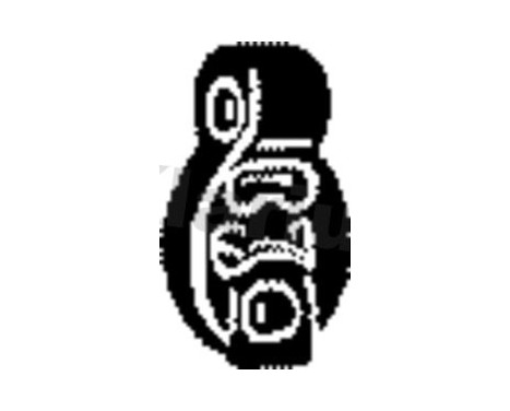 Holder, exhaust system, Image 2