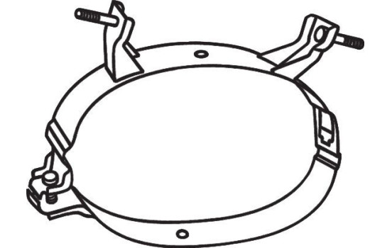 Holder, exhaust system