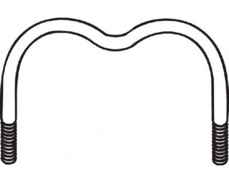 Holder, exhaust system, Image 2