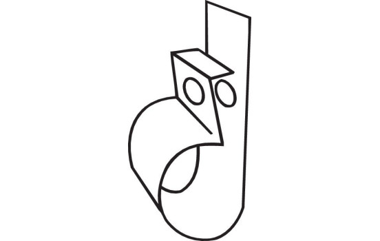 Holder, exhaust system, Image 2
