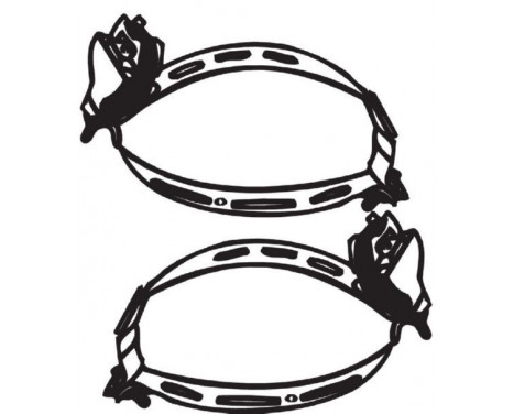 Holder, exhaust system, Image 2