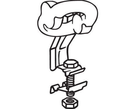 Holder, exhaust system, Image 2