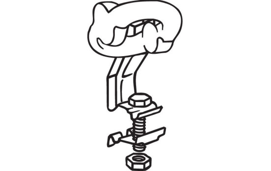 Holder, exhaust system, Image 2