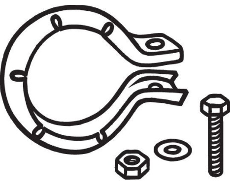 Holder, exhaust system