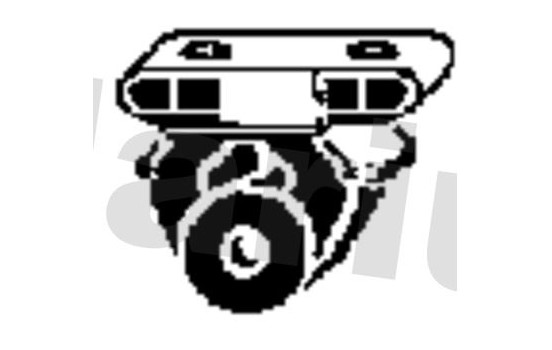 Holder, exhaust system, Image 2