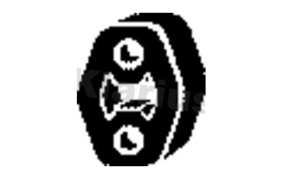 Holder, exhaust system, Image 2