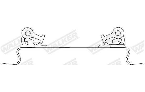 Holder, exhaust system, Image 2