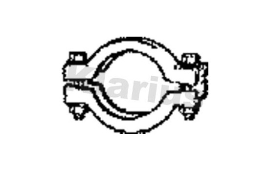 Klarius Exhaust Clamp 47MM, Image 2