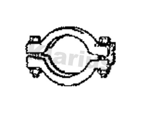 Klarius Exhaust Clamp 49MM, Image 2