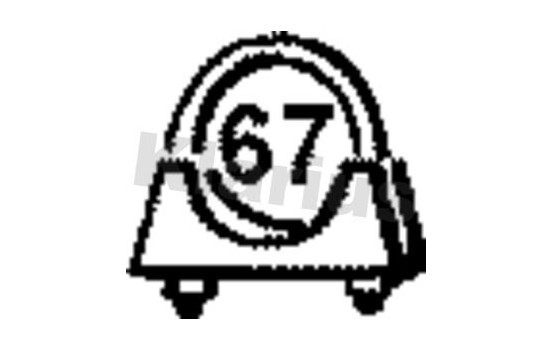 Klarius Exhaust Clamp 67MM, Image 2