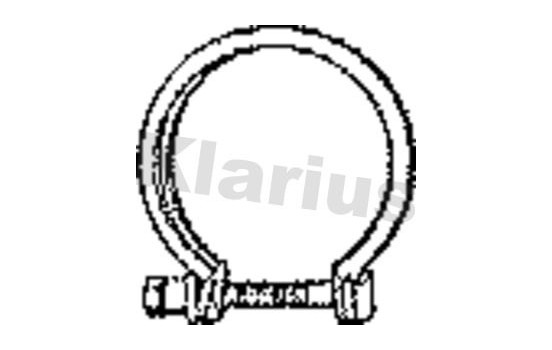 Klarius exhaust clamp, Image 2