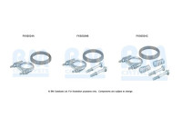 Mounting kit, catalytic converter
