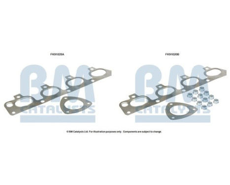 Mounting kit, catalytic converter
