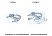 Mounting kit, catalytic converter
