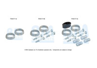 Mounting kit, catalytic converter