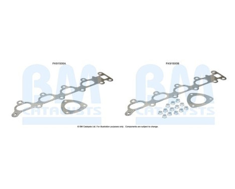 Mounting kit, catalytic converter