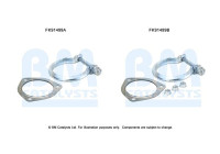 Mounting kit, catalytic converter