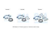 Mounting kit, catalytic converter
