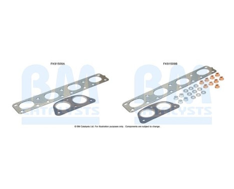 Mounting kit, catalytic converter