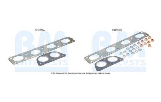 Mounting kit, catalytic converter