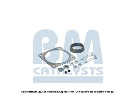 Mounting kit, catalytic converter