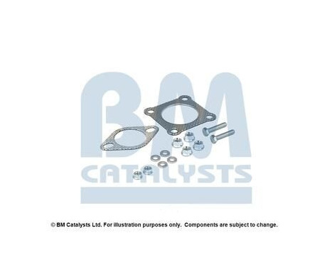 Mounting kit, catalytic converter