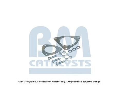 Mounting kit, catalytic converter