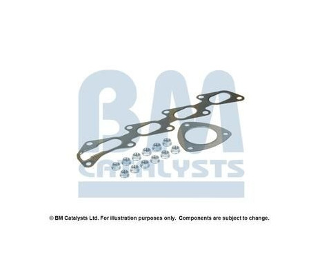 Mounting kit, catalytic converter