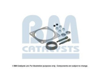 Mounting kit, catalytic converter