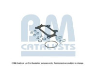 Mounting kit, catalytic converter