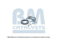 Mounting kit, catalytic converter