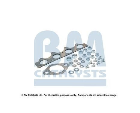 Mounting kit, catalytic converter