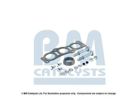 Mounting kit, catalytic converter