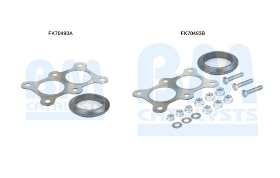 Mounting kit, exhaust pipe