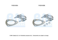 Mounting kit, exhaust pipe