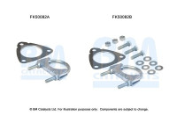 Mounting kit, exhaust pipe