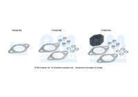 Mounting kit, exhaust pipe