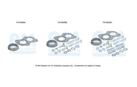 Mounting kit, exhaust pipe