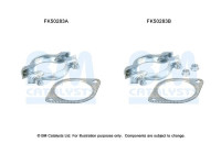 Mounting kit, exhaust pipe