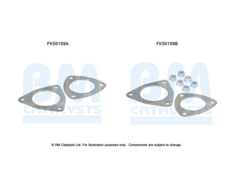 Mounting kit, exhaust pipe