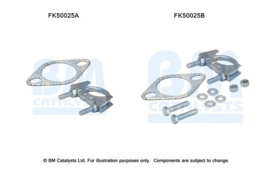Mounting kit, exhaust pipe