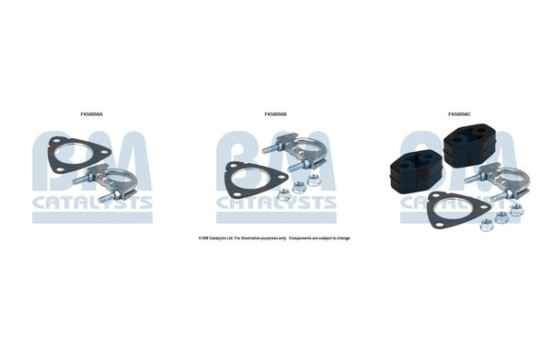 Mounting kit, exhaust pipe