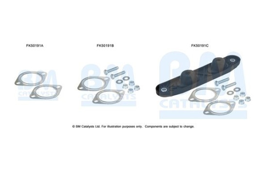 Mounting kit, exhaust pipe